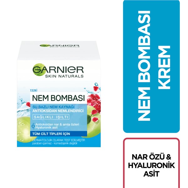 Garnier Su Bazlı Nem Bombası Nem Kaynağı Antioksidan Nemlendirici 50 ml