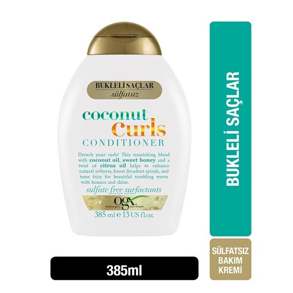 Ogx Bukleli Saçlar için Nemlendirici Coconut Curls Bakım Kremi 385 ml