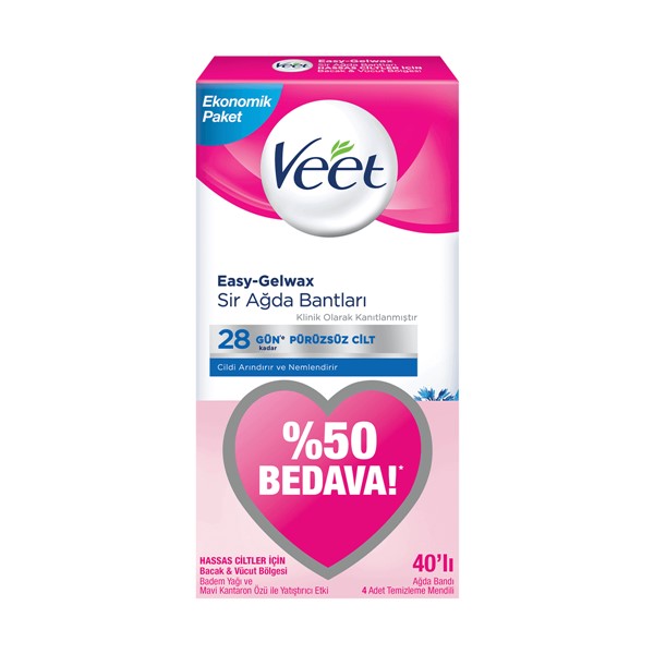 Veet Ağda Bandı Hassas 40'lı