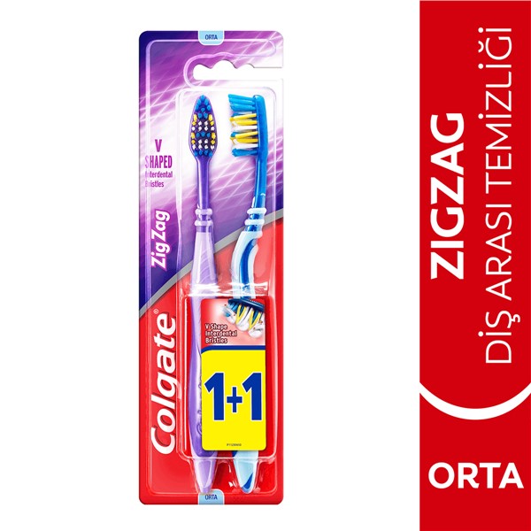 Colgate Zig Zag Diş Arası Temizliği Orta Diş Fırçası 1+1